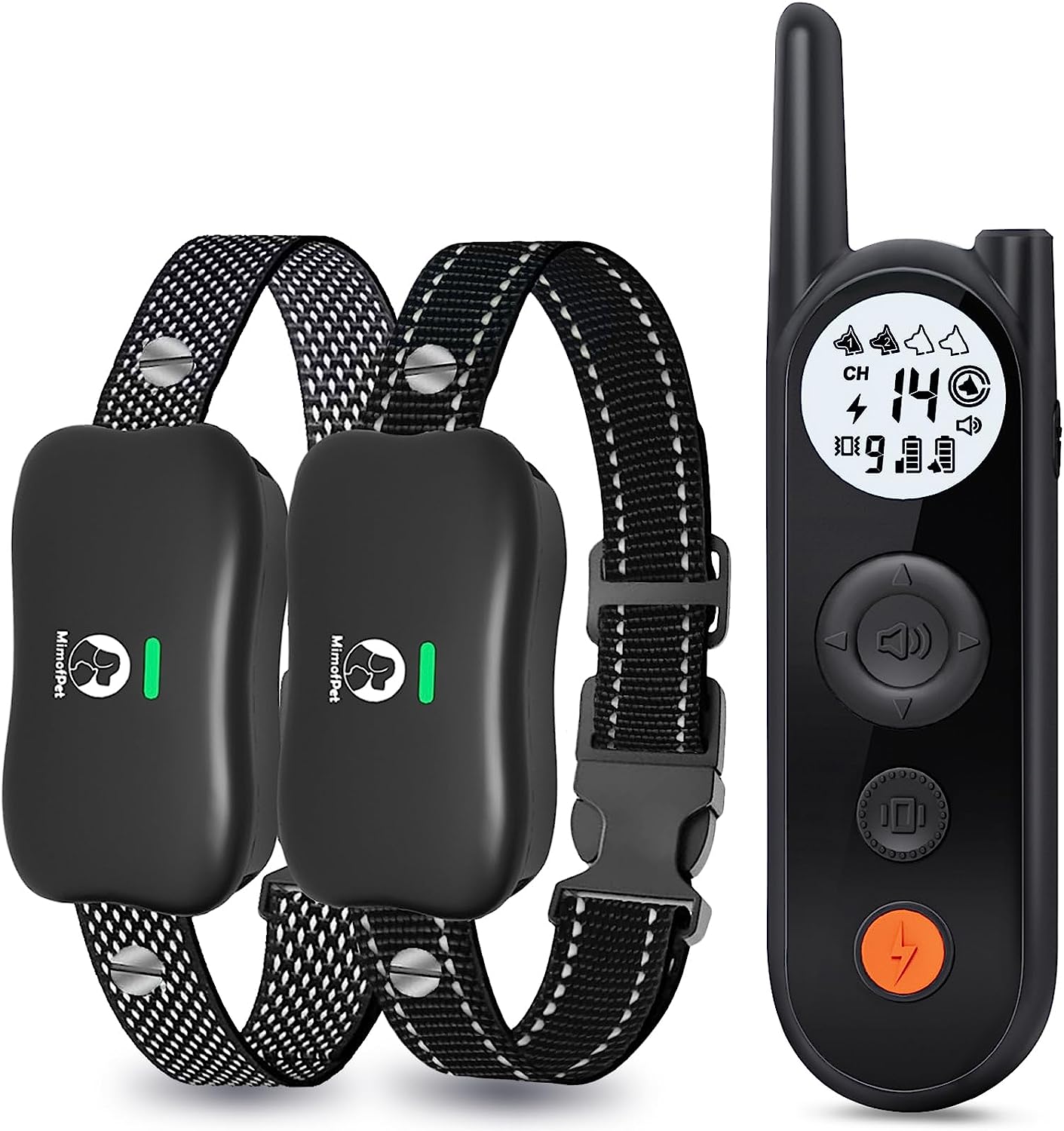 Wireless Dog Fence with Training Remote for 2 Dogs,25FT to 3500FT Electric Fence,185 Days Stand Time Dog Shock Collar with 3 Training Modes,Keypad Lock,Light and Waterproof for Large Medium Small Dog