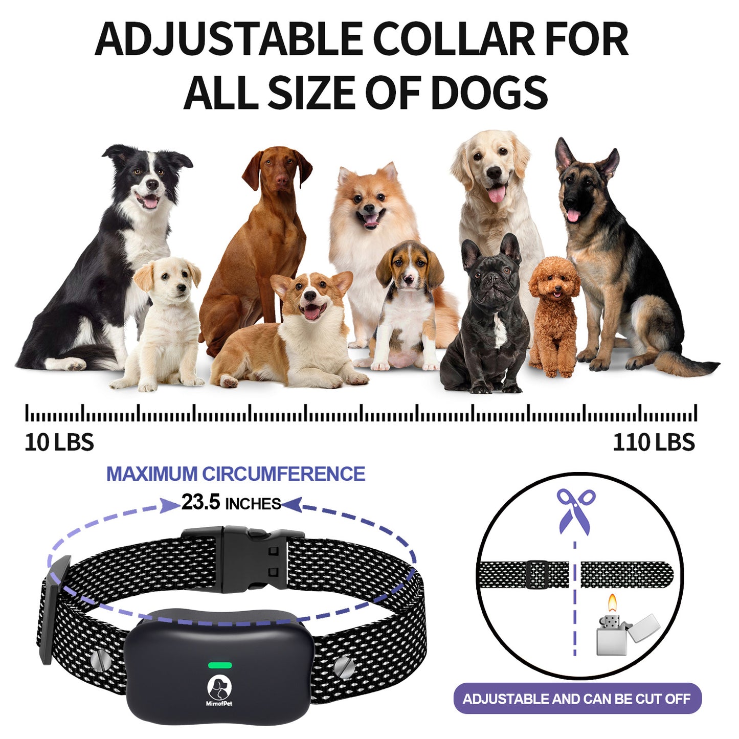 Wireless Dog Fence for 2 dogs - Covers up to 856-Acre Electric Dog Fence,6000FT Waterproof Training Collar with Remote,Rechargeable Pet Containment System with 3 Training Modes for Large Medium Dogs
