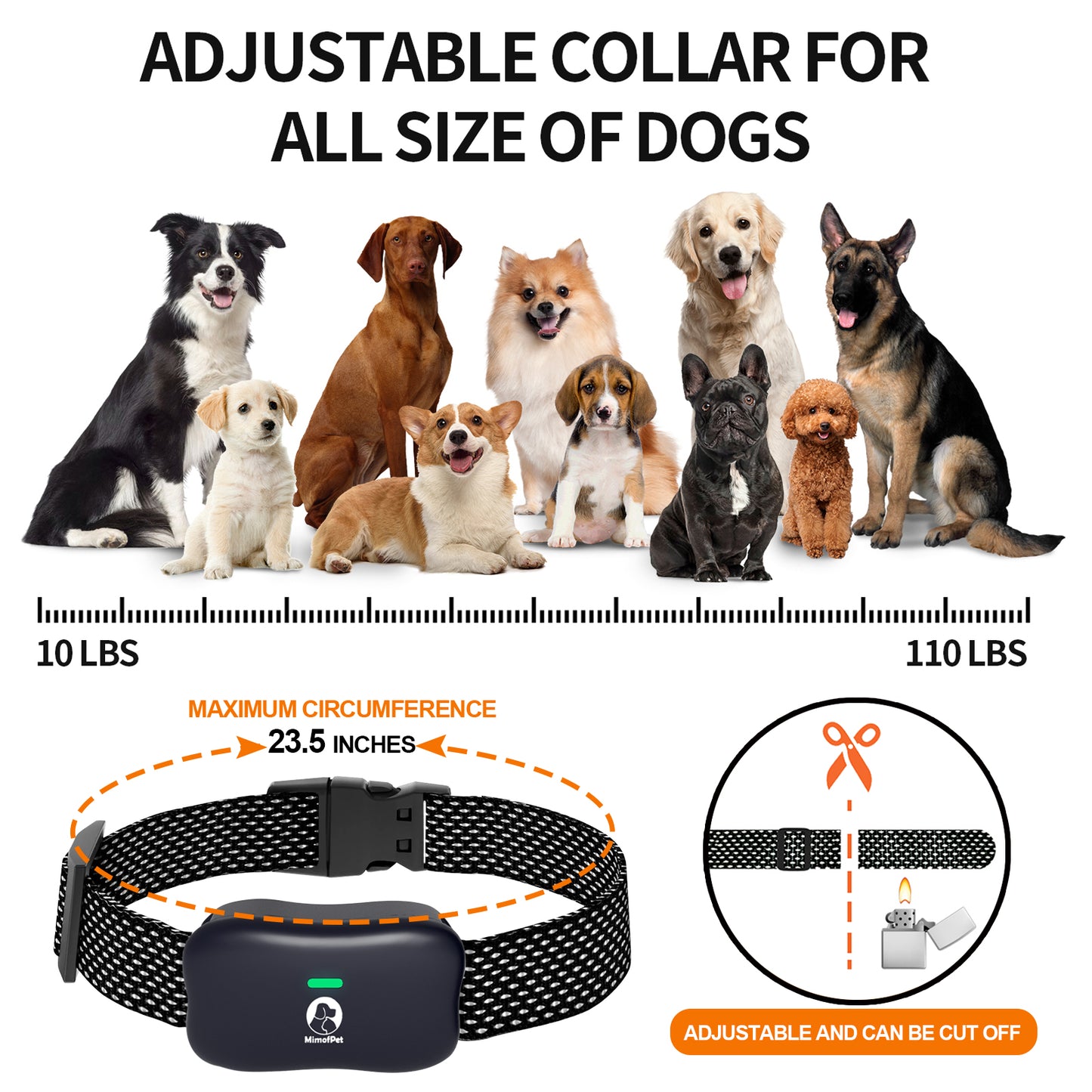 Dog Shock Collar for 2 Dogs, 4000Ft Range Dog Training Collar with Remote,Waterproof and Rechargeable with Beep, Vibration, Safe Shock, Light and Keypad Lock Mode for Large Medium Small Dogs-Dark Blue
