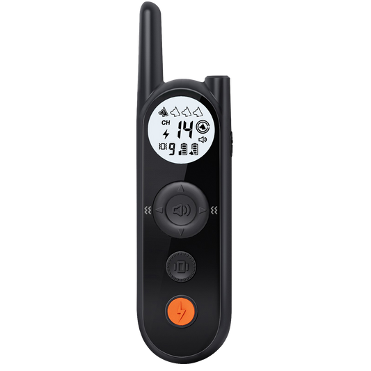 Wireless Dog Fence Remote, Single Training Remote without Collar, Rechargeable with Flash Light,Black