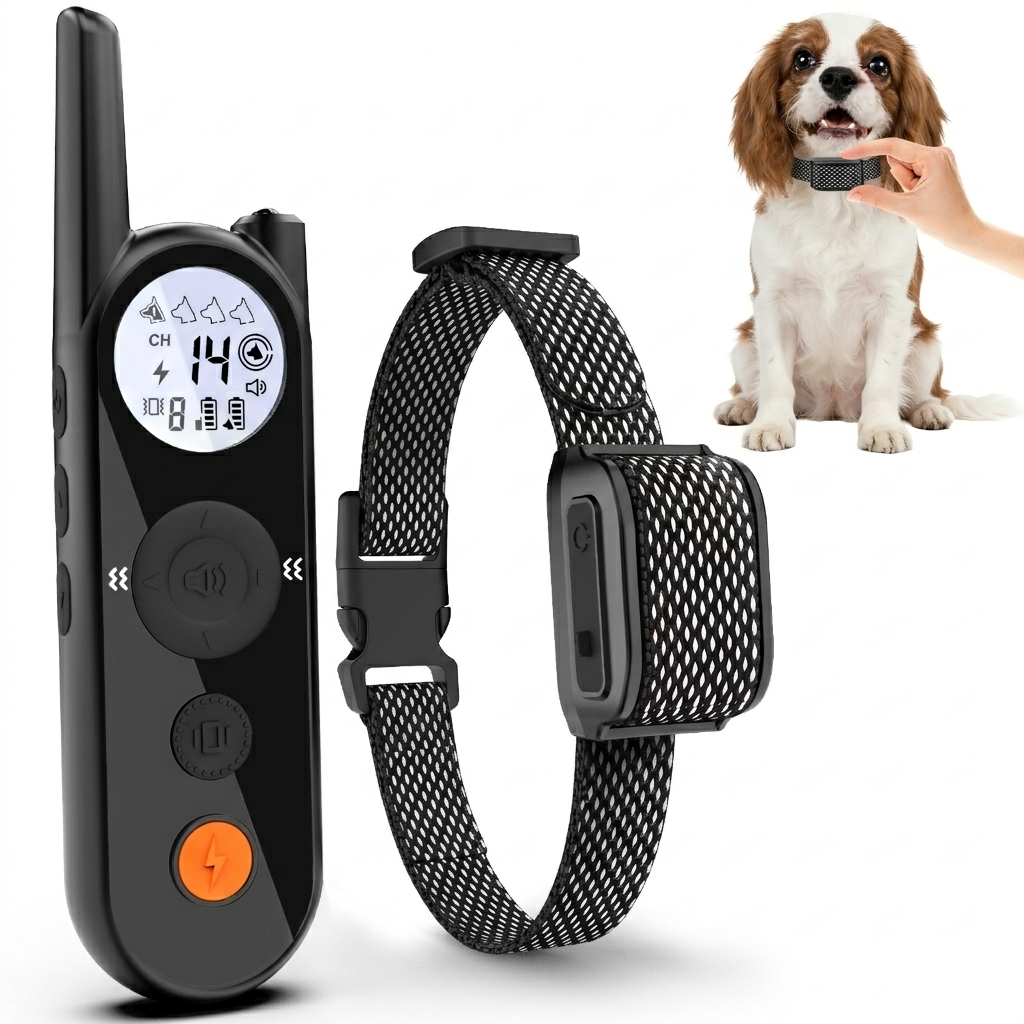 MIMOFPET Wireless Dog Fence for Small Dogs- Up to 3500ft Adjustable Electric Fence,Waterproof Training Collar Rechargeable,Pet Containment System for Small Breed
