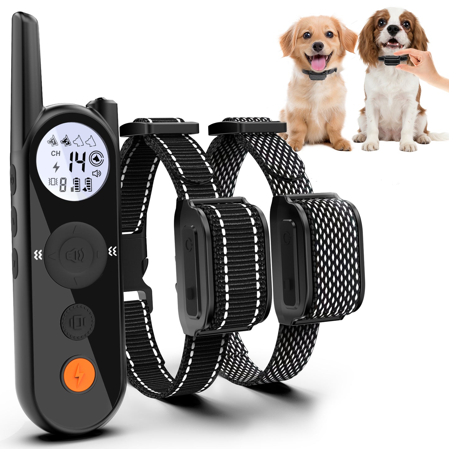 Wireless Small Dog Fence for 2 Dogs - Up to 3500ft Adjustable Electric Fence,Waterproof Training Collar Rechargeable,Pet Containment System for Small Dogs