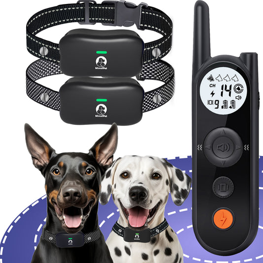 Wireless Dog Fence for 2 Dogs - Covers 856-Acre Wireless Dog Collar fence System,5900FT Shock Collar with Remote,Rechargeable Electric Fence for Dogs with 3 Training Modes for Large Medium Dogs
