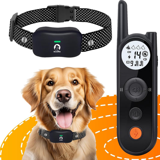 Wireless Dog Fence System with Training Remote - Up to 3500ft Adjustable Electric Fence for Dogs,Waterproof Dog Training Collar Rechargeable,Pet Containment System for Large Medium Dogs