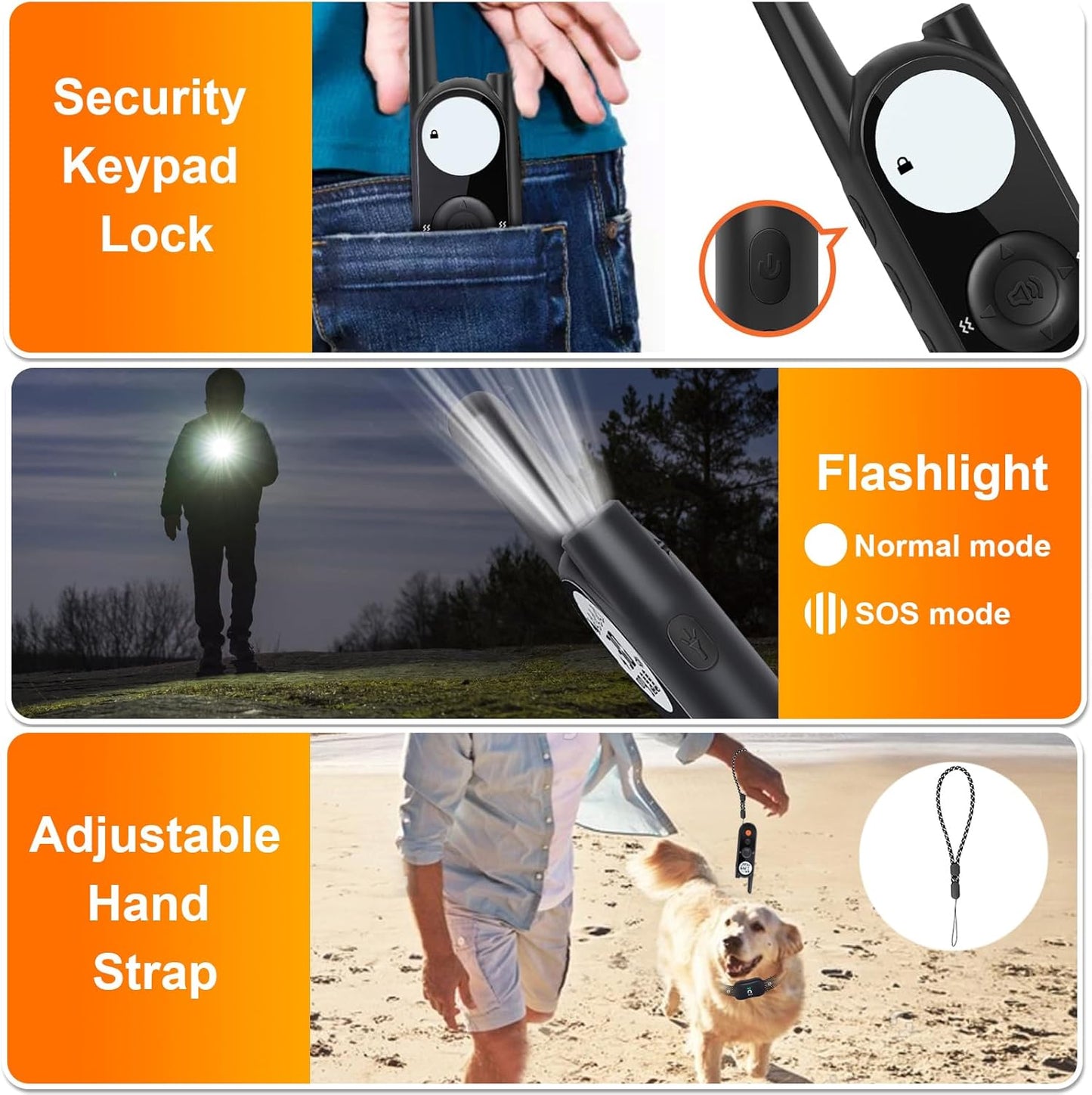 Wireless Dog Fence System with Training Remote - Up to 3500ft Adjustable Electric Fence for Dogs,Waterproof Dog Training Collar Rechargeable,Pet Containment System for Large Medium Dogs