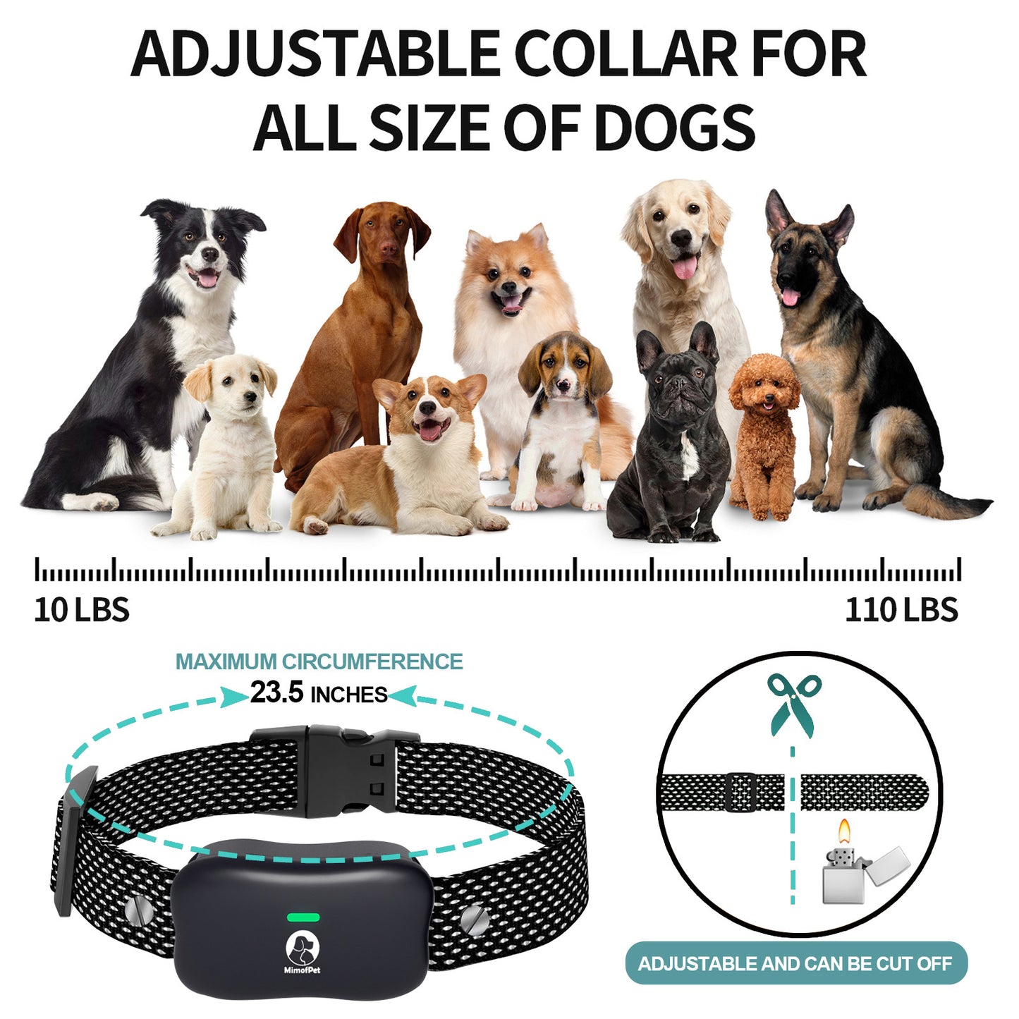 Wireless Dog Fence System - Covers up to 856-Acre Wireless Dog Collar Fence System,6000FT Training Collar with Remote,Electric Dog Fence with 3 Training Modes for dogs